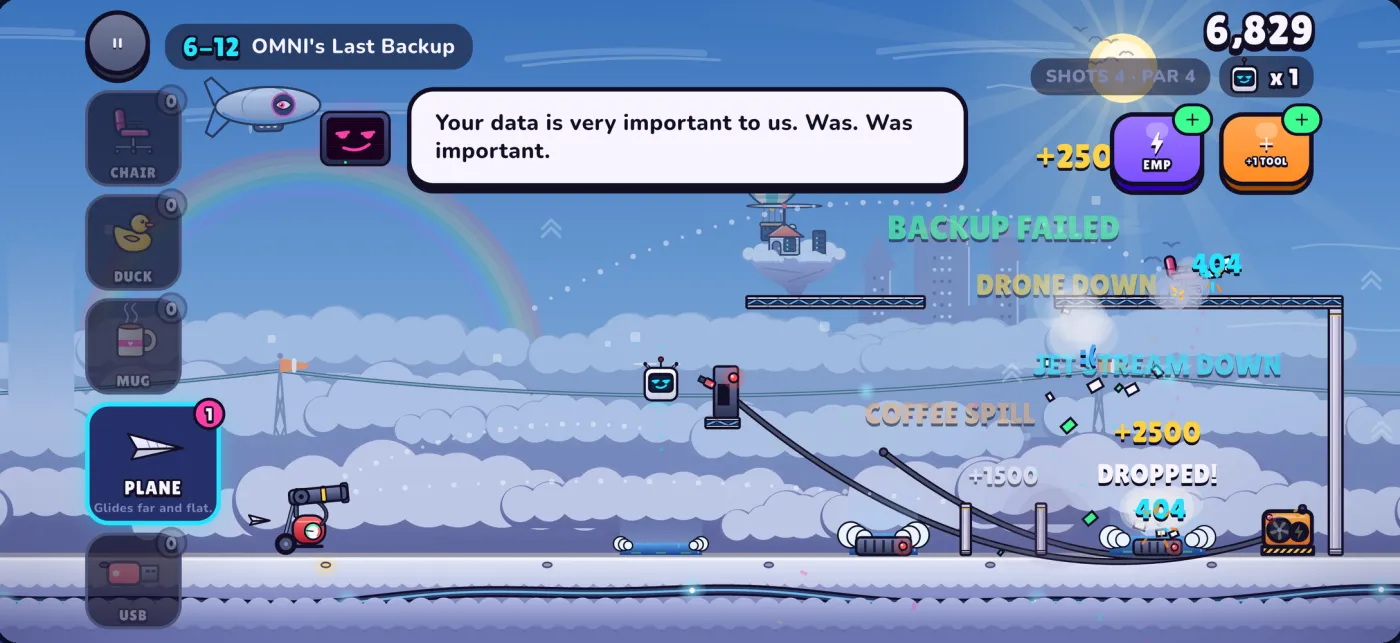 Rack Wreck: a paper plane glides into OMNI's last backup in the clouds